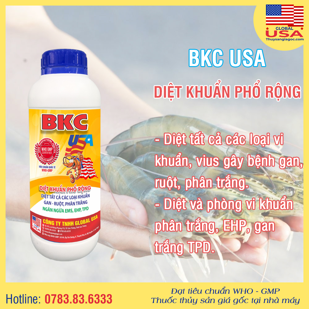 BKC USA - Diệt khuẩn phổ rộng 1 Lít