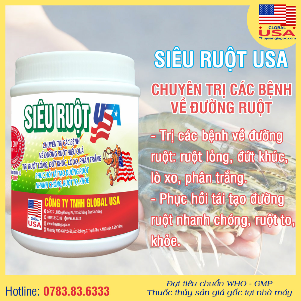 SIÊU RUỘT USA - Chuyên trị các bệnh về đường ruột 200g