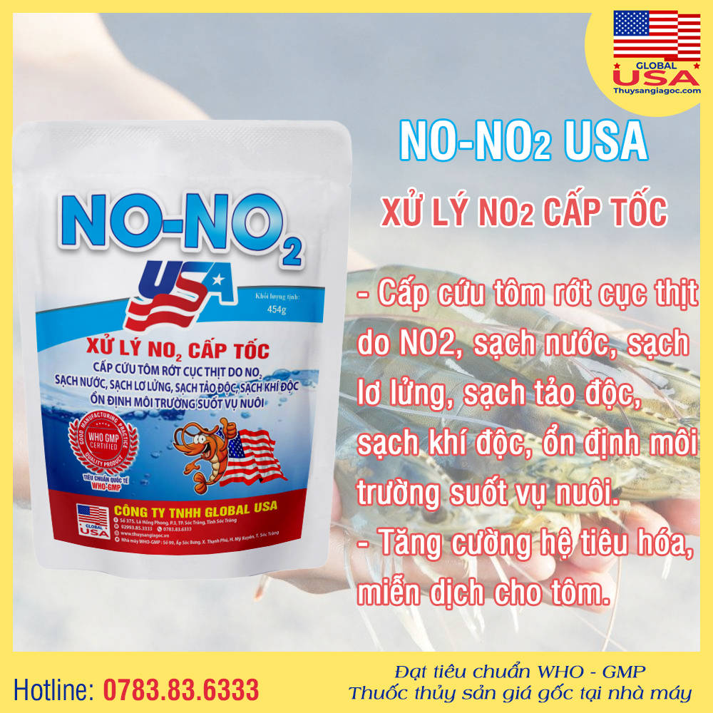 NO - NO2 USA - Xử lý NO2 cấp tốc 454g